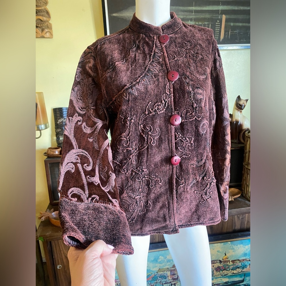 Ladies hippie boho hipster carpet Flashback jacket coat mountain 70’s burnout